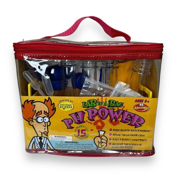 Lab In A Bag Oh Power Kit Kids Ages 8 + Science Test Tubes Laboratory Open Used - Picture 1 of 3
